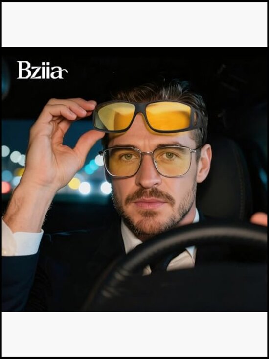 Wrap-Around Night Driving Glasses HD Lens UV Polarized Fit Over Glasses main image 7